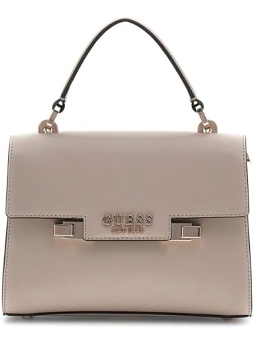 GUESS Eco ALDITH Mini Top HNDLE Flap, torebka damska, pojedyncza, Szarobrązowy, Taglia unica