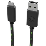 Kable komputerowe i do monitorów - Snakebyte Kabel USB 2.0 A na USB-C Pięciometrowy Czarno zielony - miniaturka - grafika 1