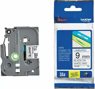 Brother TZe-221 9mm x 8m (TZe221) (jest na magazynie) - Taśmy do drukarek barwiące - miniaturka - grafika 1