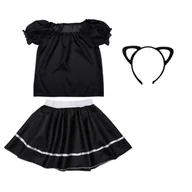 Stroje karnawałowe - ZESTAW KOTEK CZARNY 98-110 3el - miniaturka - grafika 1