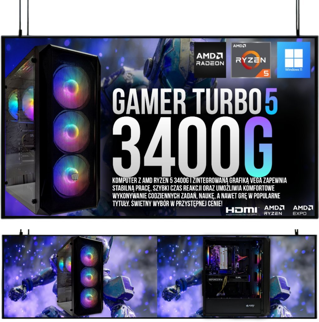Komputer Adronix ZESTAW RYZEN VEGA MASTER 5VEGA 11|32GB|1TB| WI-FI|WIN 11 14528150211