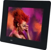 Ramki cyfrowe do zdjęć - CYFROWY RAMKA DO ZDJĘĆ 8 CALI LED USB SD PILOT ZEGAR FUNKCJA PREZENTACJI - miniaturka - grafika 1