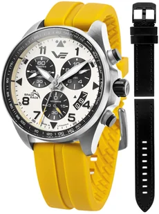 Zegarek Zegarek Vostok Europe 6S30-325A743SY Space Race White Chrono - Zegarki męskie - miniaturka - grafika 1