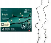 Oświetlenie świąteczne - Lampki choinkowe światełka ciepły biały LED 180 diod 13,5m - miniaturka - grafika 1