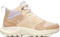 Buty trekkingowe damskie - Merrell Tempo Sol Mid WP J038944 Beżowe 38 - miniaturka - grafika 1