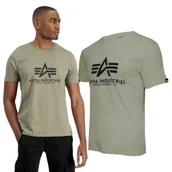 Odzież taktyczna i umundurowanie - Koszulka Alpha Industries Basic 100501 11 - Oliwkowa XXL - miniaturka - grafika 1