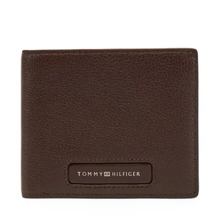 Duży Portfel Męski Tommy Hilfiger Th Monogram Cc And Coin AM0AM13252 Brązowy - Portfele - miniaturka - grafika 1