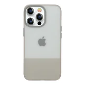 Etui i futerały do telefonów - Kingxbar Plain Series etui pokrowiec do iPhone 13 Pro Max silikonowa obudowa szary - miniaturka - grafika 1