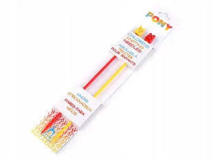 Plastikowe druty dla dzieci do nauki 4mm 18cm - Pasmanteria - miniaturka - grafika 1