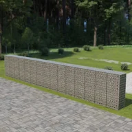 Ogrodzenia - Ściana gabionowa z pokrywami, galwanizowana stal, 900x50x150 cm - miniaturka - grafika 1