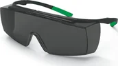 Okulary ochronne - Uvex super f OTG welding safety spectacles black/green - miniaturka - grafika 1