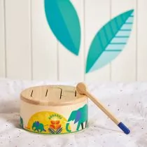 Drewniany bębenek Gioia 18 m+ Janod - Instrumenty muzyczne dla dzieci - miniaturka - grafika 1