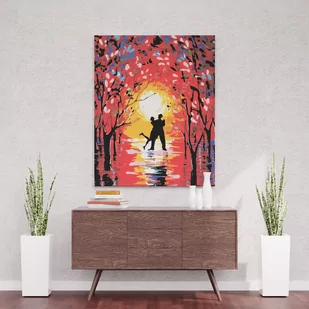 Taniec o zachodzie słońca - Malowanie po numerach 30x40 cm - Malowanie po numerach - miniaturka - grafika 1