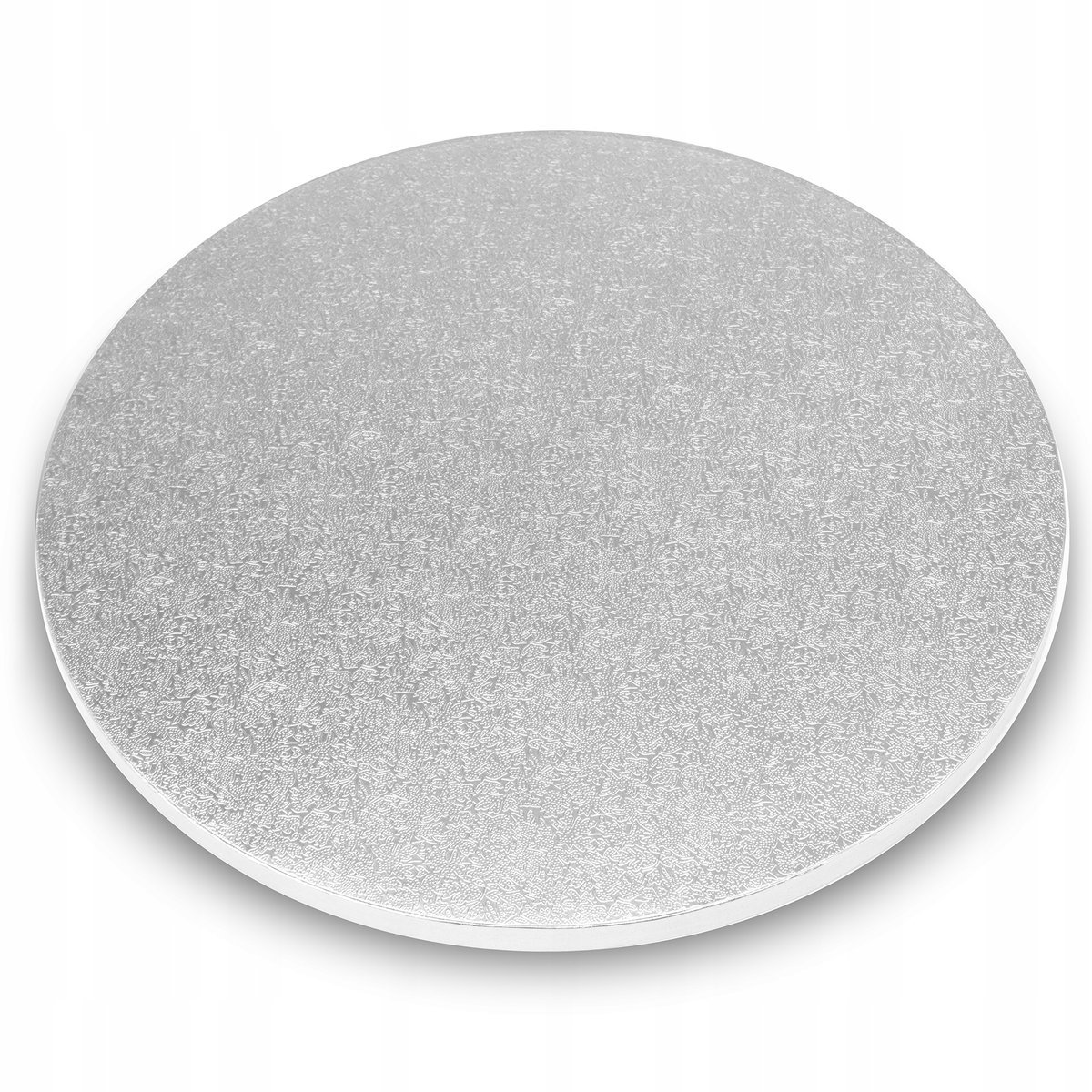 Podkład Pod Tort Srebrny 30,5 Cm x 1,2 Cm Okrągły Gruby Sztywny