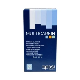 MultiCareIn Glukoza Paski do pomiaru glukozy we krwi, 50 szt. >> 0zł za wysyłkę przy zakupach od 149 zł << - Glukometry i akcesoria dla diabetyków - miniaturka - grafika 1