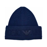 Czapki męskie - Emporio Armani Wełniana czapka - miniaturka - grafika 1