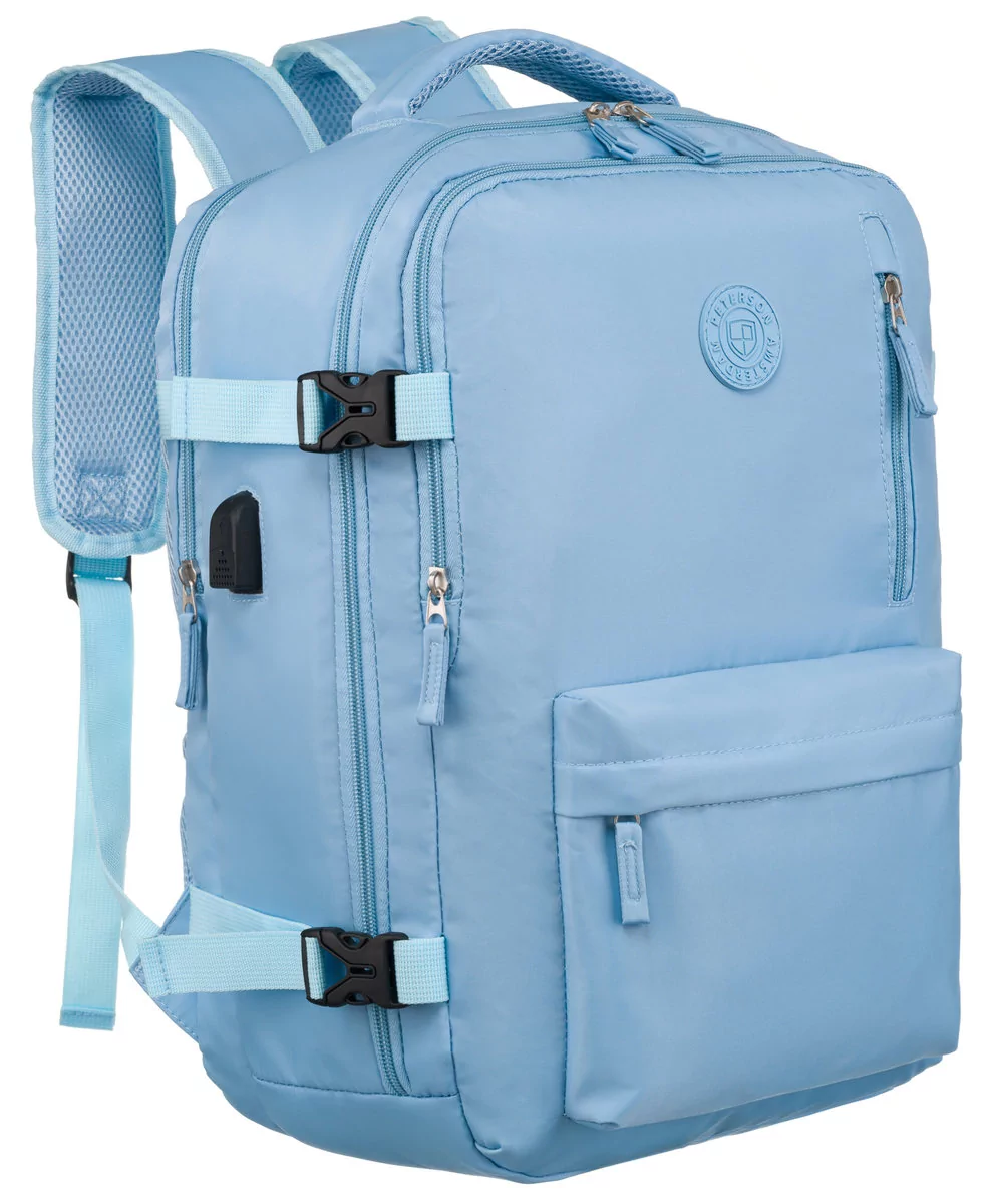 PETERSON plecak damski podróżny wielofunkcyjny z USB bagaż podręczny lotniczy 40x30x20