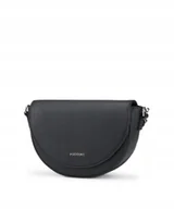 Torebki damskie - Torebka Crossbody Listonoszka Półksiężyc PUCCINI Na Pasku Czarna BML056M-1 - miniaturka - grafika 1