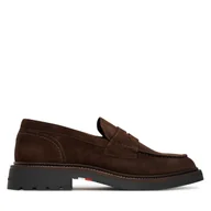 Mokasyny męskie - Mokasyny Tommy Hilfiger Comfort Lwt FM0FM05727 Brązowy - miniaturka - grafika 1