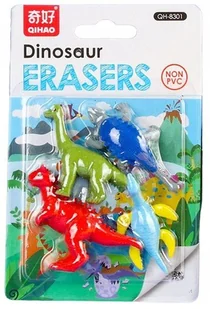 GUMKI do ścierania mazania DINOZAURY zestaw gumek z dinozaurami gumka - Gumki biurowe - miniaturka - grafika 1
