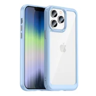 Etui i futerały do telefonów - Braders Etui Outer z żelową ramką do iPhone 14 Pro Max niebieski - miniaturka - grafika 1