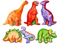 Masy plastyczne - Dla Dzieci Zrób To Sam Zestaw Stwórz Magnes, Dinozaury - miniaturka - grafika 1
