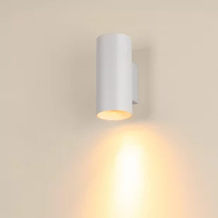 SLV Asto Tube kinkiet, GU10, down, biały - Lampy ścienne - miniaturka - grafika 1