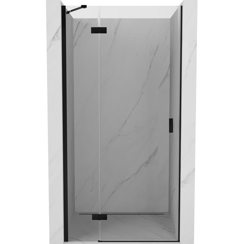 Mexen Mist-H drzwi prysznicowe uchylne lewe 100 cm, transparent, czarne - 8A5-100-000-70-00-L
