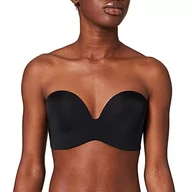 Biustonosze - Wonderbra Damski biustonosz Perfect Strapless, czarny (schwarz1001), 75C - miniaturka - grafika 1