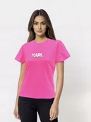 Koszulki i topy damskie - Karl Lagerfeld t-shirt damski różowy [rozmiar S] - miniaturka - grafika 1