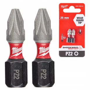 MILWAUKEE Bit PZ2 25mm 2szt. 16693 - Wiertła - miniaturka - grafika 2