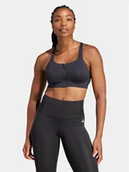 Bielizna sportowa damska - adidas Biustonosz sportowy TLRD Impact Luxe IL2911 Czarny - miniaturka - grafika 1