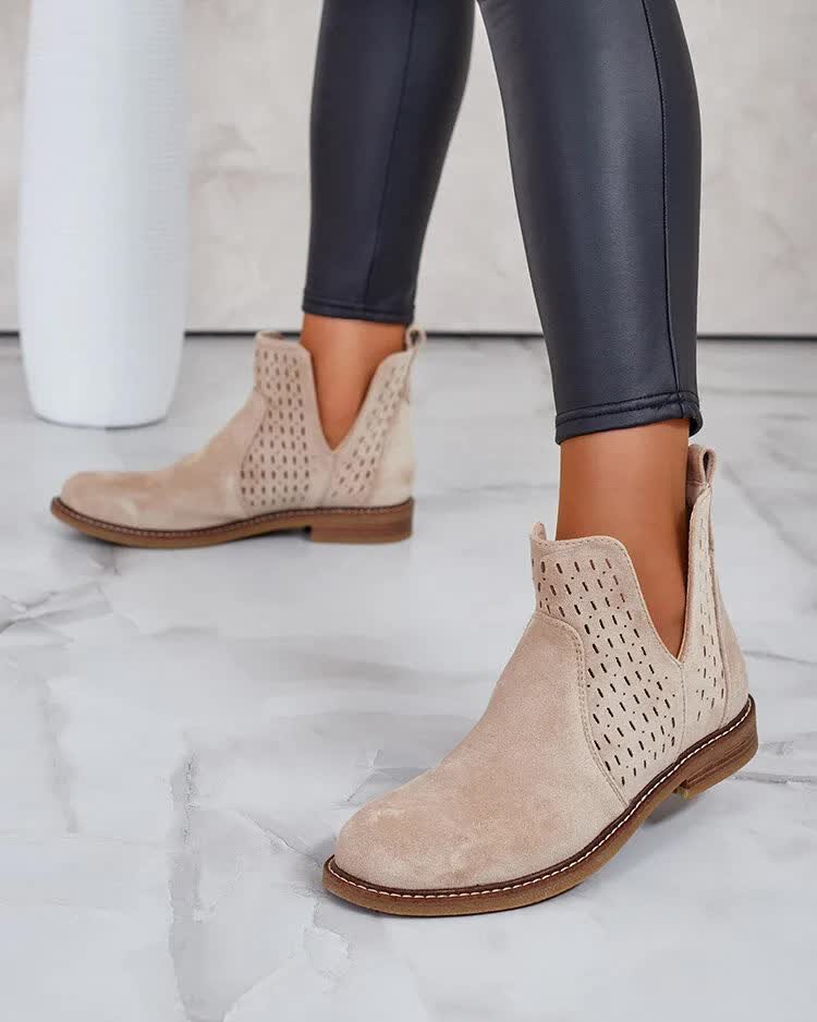 Royalfashion Botki damskie eko zamszowe Ovilla-36