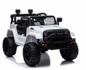 Pojazdy elektryczne dla dzieci - Super-Toys JNOWSZY DZIP NA AKUMULATOR PILOT RADIO FM/BDM0922 BDM-0922-BIAŁY - miniaturka - grafika 1