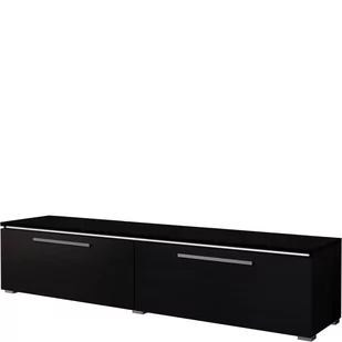 Szafka RTV 22W21041 TYP-41 Amber Helvetia Wieruszów Dąb Alpin, Czarny - Szafki RTV - miniaturka - grafika 1