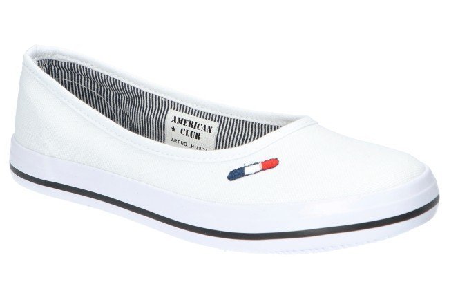 AMERICAN CLUB LH88 BALERINKI TRAMPKI CZESZKI WHITE 38