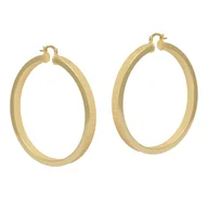 Kolczyki - Kolczyki pozłacane , koła, grecki wzór na zewnętrznej stronie 23 - miniaturka - grafika 1