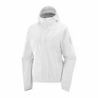 Kurtki i kamizelki sportowe damskie - Kurtka Salomon Bonatti Waterproof W White - miniaturka - grafika 1