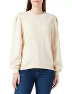 Bluzy damskie - ICHI Bluza damska IHMALO SW Sweatshirt, 130907/Sandshell, S - miniaturka - grafika 1