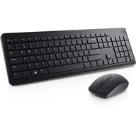 Zestawy myszka + klawiatura - Dell Keyboard and Mouse KM3322W Keyboard and Mouse Set, Wireless, Batteries included, US, Black - miniaturka - grafika 1