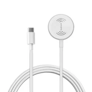 Ładowarka indukcyjna 4smarts VoltBeam Mini dla Apple Watch 1-8/SE biała (4252011902217) - Ładowarki do telefonów - miniaturka - grafika 1