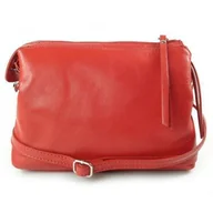 Torebki damskie - Listonoszka Vera Pelle Trzy komory pojemna czerwona VP3K3RB - miniaturka - grafika 1