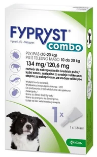 KRKA Fypryst Combo 10 - 20 kg - Artykuły przeciw pasożytom - miniaturka - grafika 1