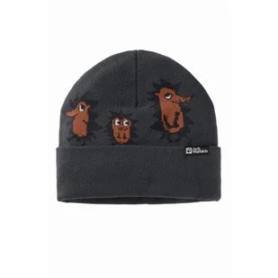 Czapka zimowa dla dziecka Jack Wolfskin GLEELY BEANIE K phantom all over - ONE SIZE - Czapki dla dzieci - miniaturka - grafika 1