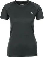 Koszulki i topy damskie - Schöffel Schöffel damski T-shirt 1/2 rękaw Merino Sport czarny Pirate Black S 11340 - miniaturka - grafika 1