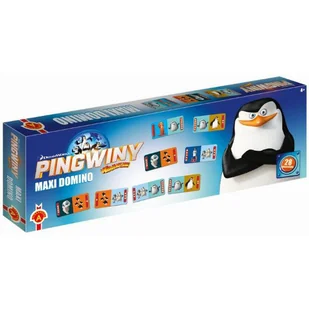 Alexander, Pingwiny z Madagaskaru, gra logiczna Domino - Gry planszowe - miniaturka - grafika 1