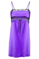 Piżamy damskie - HALKA SELMA SATYNA FIOLET - D Karen - miniaturka - grafika 1