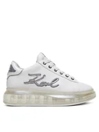 Sneakersy damskie - KARL LAGERFELD Sneakersy KL62610H Biały - miniaturka - grafika 1