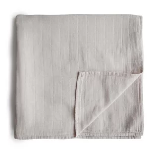 Mushie Mushie  -  Otulacz Kocyk Letni 100% Organic Cotton Fog - Otulacze - miniaturka - grafika 1