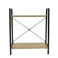 Regały - Czarny regał loftowy E5-C19 - miniaturka - grafika 1